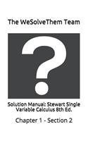 Solution Manual: Stewart Single Variable Calculus 8th Ed.: Chapter 1 - Section 2