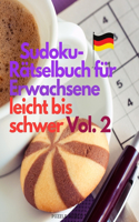 Sudoku-Rätselbuch für Erwachsene leicht bis schwer Vol. 2