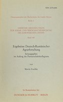 Ergebnisse Deutsch-Rumanischer Agrarforschung