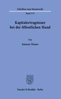 Kapitalertragsteuer Bei Der Offentlichen Hand