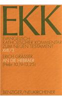 Der Brief an Die Hebraer (Hebr 10,19-13,25)