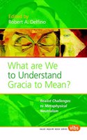 What Are We to Understand Gracia to Mean?: Realist Challenges to Metaphysical Neutralism: 177 (Value Inquiry Book Series / Gilson Studies)