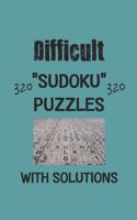 Difficult 320 Sudoku Puzzles with solutions