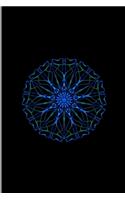 Mandala Yoga Mantra Goodvibes: Sacred Fractal Psychedelic Blue Led Light Geometric Circle Art