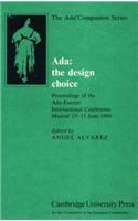Ada: The Design Choice