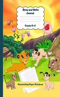 Draw and Write Journal Grades K-2 Handwriting Paper Notebook