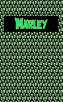 120 Page Handwriting Practice Book with Green Alien Cover Marley: Primary Grades Handwriting Book