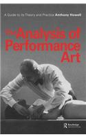 The Analysis of Performance Art