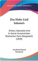 Das Hohe Lied Salomo's