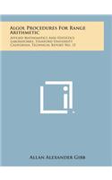 ALGOL Procedures for Range Arithmetic