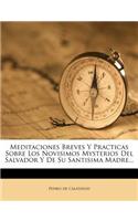 Meditaciones Breves Y Practicas Sobre Los Novisimos Mysterios Del Salvador Y De Su Santisima Madre...