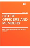 List of Officers and Members Volume 1905