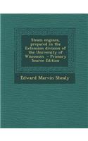 Steam Engines, Prepared in the Extension Division of the University of Wisconsin - Primary Source Edition