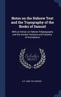 NOTES ON THE HEBREW TEXT AND THE TOPOGRA