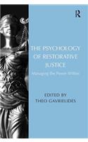 The Psychology of Restorative Justice