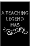 A teching legend has retired
