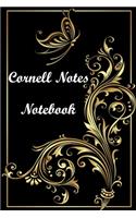 Cornell Notes Notebook: Black White Marble Chic Cornell Note Paper Notes Taking Journal for School Students College Ruled Lined Large Notebook, 6 x 9 in