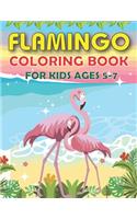 Flamingo Coloring Book for Kids Ages 5-7: Easy and Fun Coloring Page for Toddlers Kids Ages 2-4, 4-8, Cute gift for Girls who love Flamingo