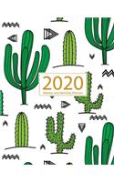 2020 Planner Weekly and Monthly: Jan 1, 2020 to Dec 31, 2020: Weekly & Monthly Planner + Calendar Views - Inspirational Quotes and Cactus Cover (2020 Planner Series)