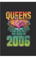 Queens Are Born In 2006: Graph Ruled Notebook - Journal for Birthday Gift Idea