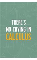There's No Crying In Calculus: All Purpose 6x9 Blank Lined Notebook Journal Way Better Than A Card Trendy Unique Gift Green Blackboard Calculus