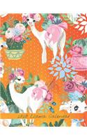 2020 Llama Calendar: Monthly 2020 Illustrated Llama Calendar With Large Image and Calendar Dates, Spaces to Record Income, Expenses, Important Dates, Goals, Accomplishme(1 Orange Cactus Party Llama Cover)
