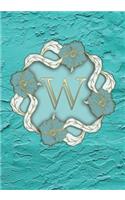 W Monogram Notebook