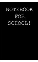 Notebook for school!