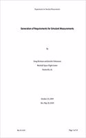 Generation of Requirements for Simulant Measurements. Revised, May 30, 2010