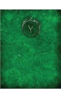 Monogram "y" Sketchbook: Sketch Book Notebook(25 Monogram Verdant 150 Sketch)