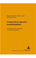Gesprochene Sprache - Transdisziplinaer