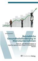 Betriebliche Gesundheitsforderung in Kleinstunternehmen