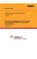 Konsistenz und Widerspruch in den Werken Carl Schmitts der Weimarer Zeit und des Dritten Reiches
