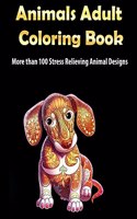 Animals Adult Coloring Book
