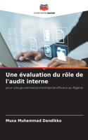 évaluation du rôle de l'audit interne