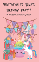 Invitation to Nova's Birthday Party