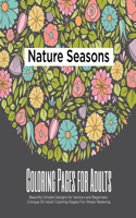 Nature Seasons Coloring Pages for Adults