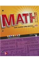 Glencoe Math, Course 3, Student Edition, Volume 1: Your Common Core Edition(Math Applic & Conn Crse)