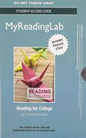 New Mylab Reading with Pearson Etext -- Standalone Access Card -- For Reading for College