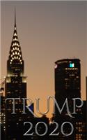 Trump-2020 Chrysler Building New York City Sir Michael writing Drawing Journal.