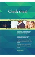 Check sheet A Clear and Concise Reference