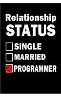 Relationship Status Single Married Programmer: Für Programmierer Software Planer Coder Bullet Journal 6x9 Punkteraster