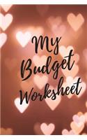 My Budget Worksheet