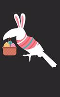Easter Notebook - Easter Parrot Journal - Easter Gift for Animal Lover - Parrot Diary