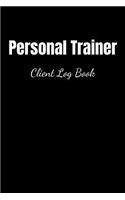 Personal Trainer Client Log Book Blank Lined Notebook