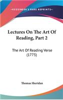 Lectures On The Art Of Reading, Part 2: The Art Of Reading Verse (1775)(English)