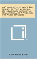 A Comparative Study of the Results of Two Methods of Laboratory Instruction in Anatomy and Physiology for Nurse Students