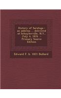 History of Saratoga