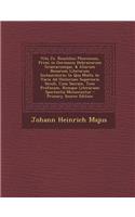Vita Jo. Reuchlini Phorcensis, Primi in Germania Hebraicarum Graecarumque, & Aliarum Bonarum Literarum Instauratoris