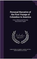 Personal Narrative of the First Voyage of Columbus to America